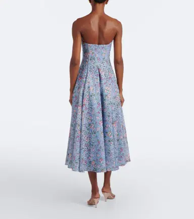 Markarian Embroidered floral bustier cocktail dress | Thumbnail 5