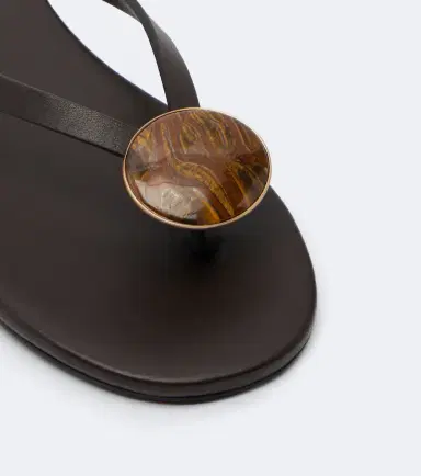 Christopher Esber Aura Quartz leather thong sandals | Thumbnail 2