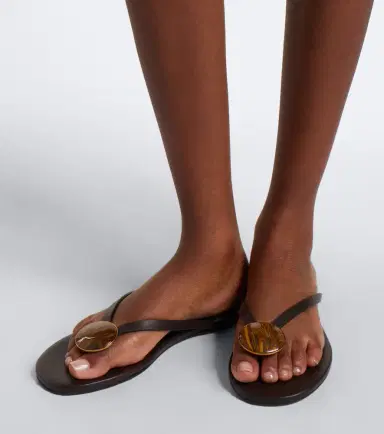 Christopher Esber Aura Quartz leather thong sandals | Thumbnail 6