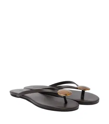 Christopher Esber Aura Quartz leather thong sandals | Thumbnail 1