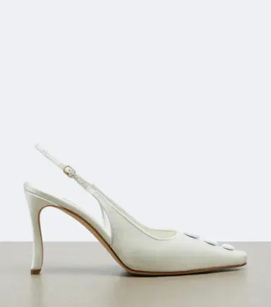 Manolo Blahnik Alexa satin slingback pumps | Thumbnail 3 Manolo Blahnik Alexa satin slingback pumps | Thumbnail 3