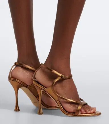 Manolo Blahnik Tibula metallic leather sandals | Thumbnail 5 Manolo Blahnik Tibula metallic leather sandals | Thumbnail 5