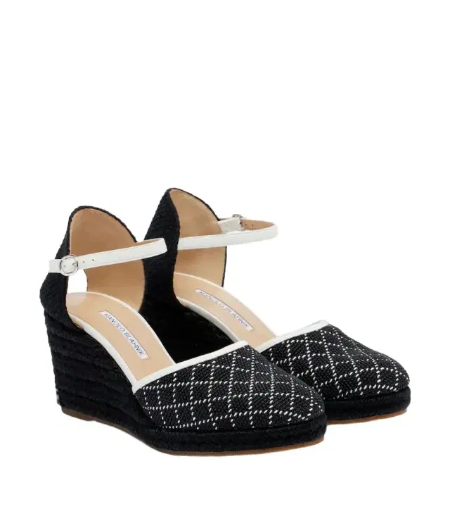 Manolo Blahnik Espadrahi raffia-effect espadrille wedges
