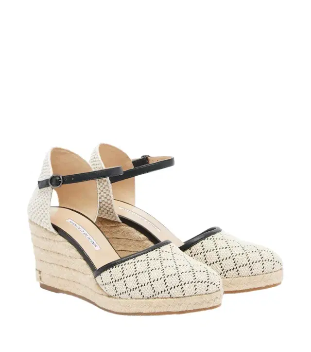 Manolo Blahnik Espadrahi raffia-effect espadrille wedges