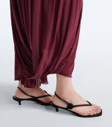 FFORME Kahlo draped jersey maxi dress | Thumbnail 5