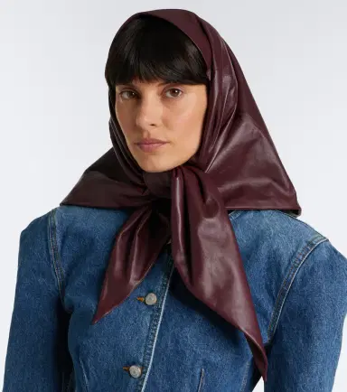 Magda Butrym Leather head scarf | Thumbnail 4 Magda Butrym Leather head scarf | Thumbnail 4