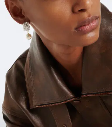 Magda Butrym Floral faux-pearl drop earrings | Thumbnail 6