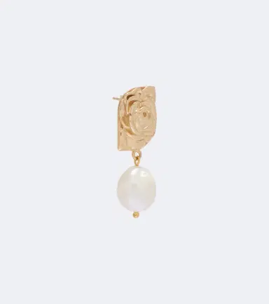 Magda Butrym Floral faux-pearl drop earrings | Thumbnail 2