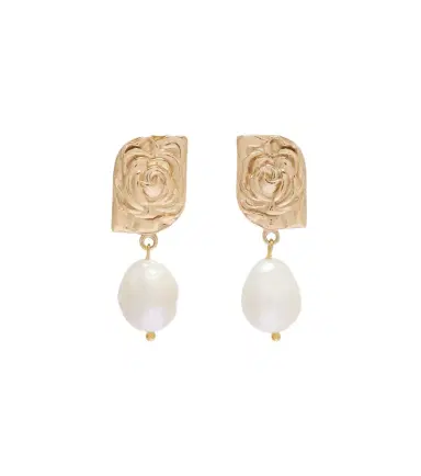 Magda Butrym Floral faux-pearl drop earrings | Thumbnail 1
