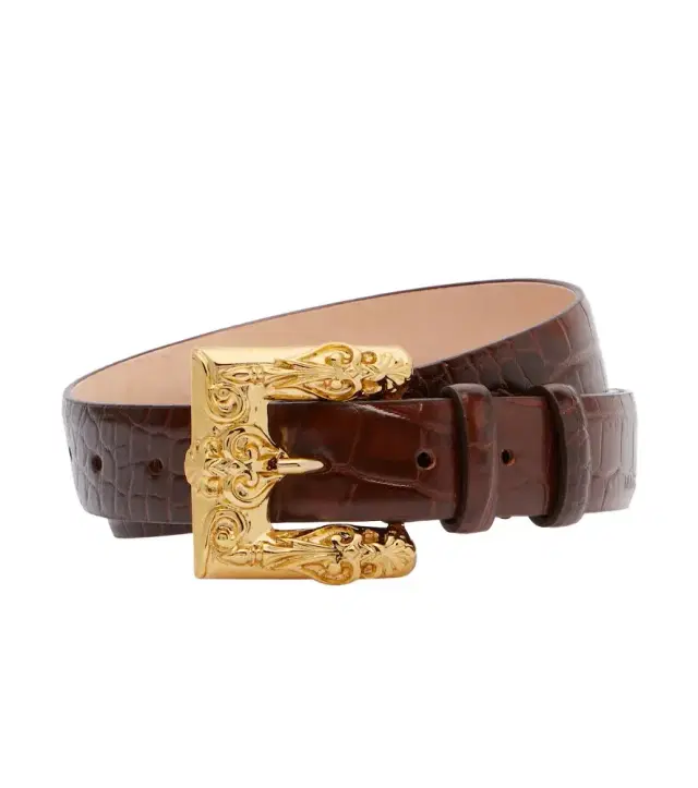 Magda Butrym Croc-effect leather belt