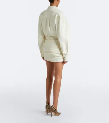 Magda Butrym Floral-appliqué cotton miniskirt | Thumbnail 4