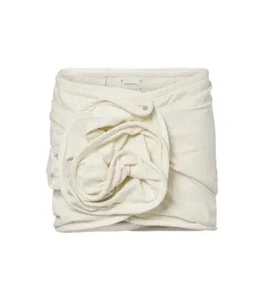Magda Butrym Floral-appliqué cotton miniskirt | Thumbnail 1