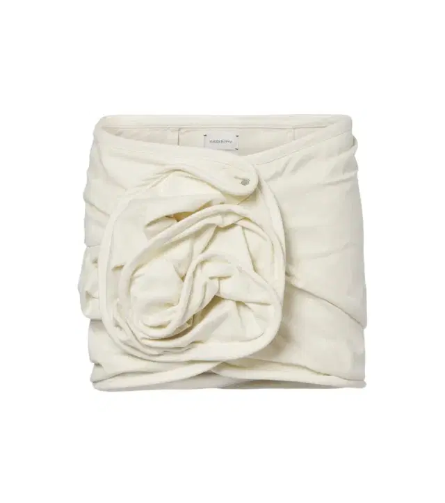 Magda Butrym Floral-appliqué cotton jersey miniskirt