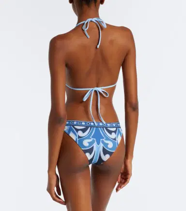 La DoubleJ Printed bikini top | Thumbnail 3