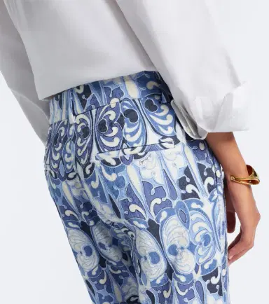 La DoubleJ 24/7 printed cotton straight pants | Thumbnail 3
