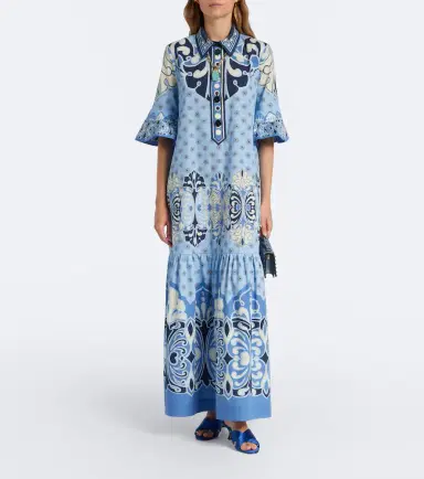 La DoubleJ Artemis printed cotton poplin maxi dress | Thumbnail 4 La DoubleJ Artemis printed cotton poplin maxi dress | Thumbnail 4