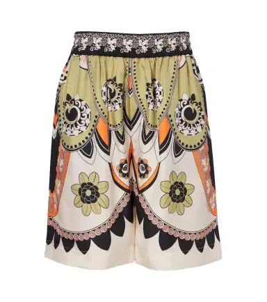 La DoubleJ Printed silk twill Bermuda shorts | Thumbnail 1 La DoubleJ Printed silk twill Bermuda shorts | Thumbnail 1
