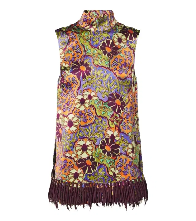 Alemais Alémais Joanna floral fringed top