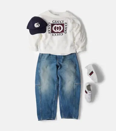 Gucci Kids GG cotton baseball cap | Thumbnail 4