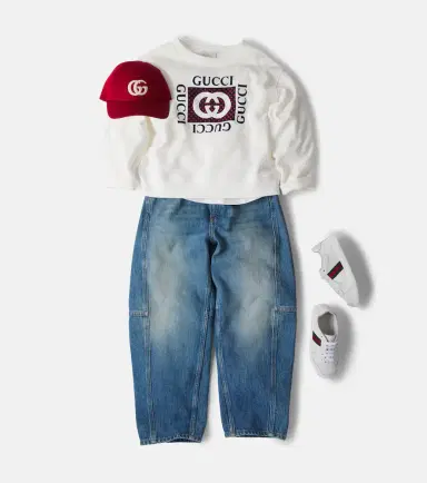 Gucci Kids GG cotton baseball cap | Thumbnail 4