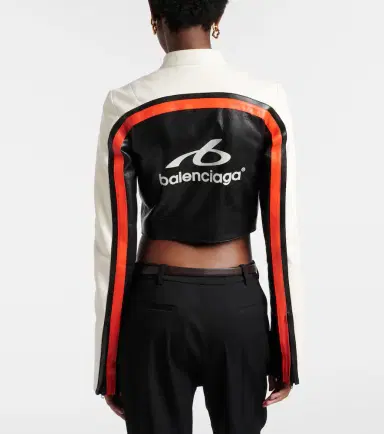 Balenciaga Leather biker jacket | Thumbnail 2
