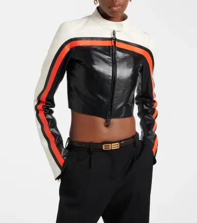 Balenciaga Leather biker jacket | Thumbnail 5