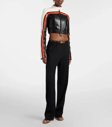 Balenciaga Leather biker jacket | Thumbnail 7