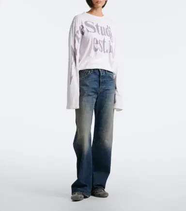 Acne Studios 2021F wide-leg jeans | Thumbnail 3