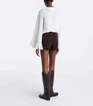 Staud Geo suede shorts | Thumbnail 3