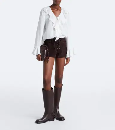 Staud Geo suede shorts | Thumbnail 5