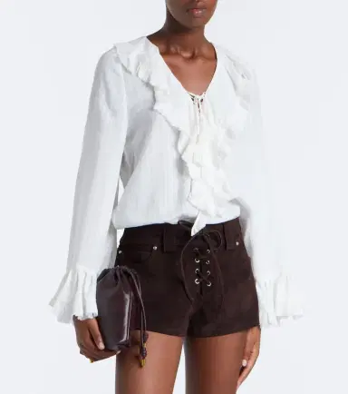 Staud Geo suede shorts | Thumbnail 6