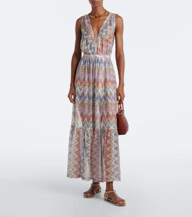 Missoni Zigzag tiered tulle beach dress | Thumbnail 2