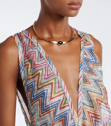 Missoni Zigzag tiered tulle beach dress | Thumbnail 3