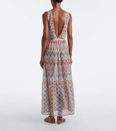 Missoni Zigzag tiered tulle beach dress | Thumbnail 6