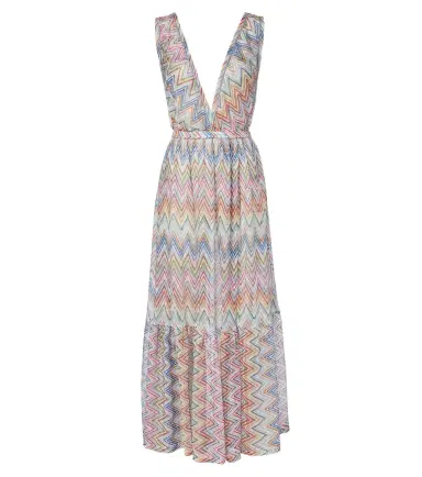 Missoni Zigzag tiered tulle beach dress | Thumbnail 1