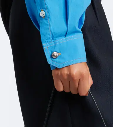 Versace Cropped cotton poplin shirt | Thumbnail 6 Versace Cropped cotton poplin shirt | Thumbnail 6