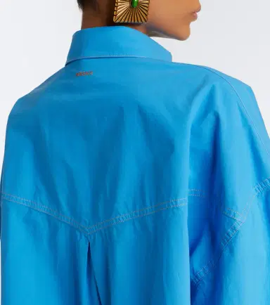 Versace Cropped cotton poplin shirt | Thumbnail 7 Versace Cropped cotton poplin shirt | Thumbnail 7