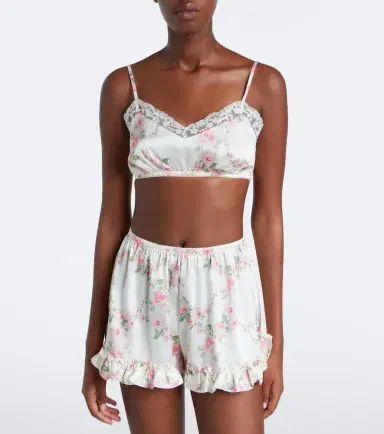 Simone Rocha Floral lace-trimmed satin bralette | Thumbnail 3 Simone Rocha Floral lace-trimmed satin bralette | Thumbnail 3