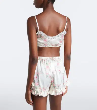 Simone Rocha Floral lace-trimmed satin bralette | Thumbnail 5 Simone Rocha Floral lace-trimmed satin bralette | Thumbnail 5