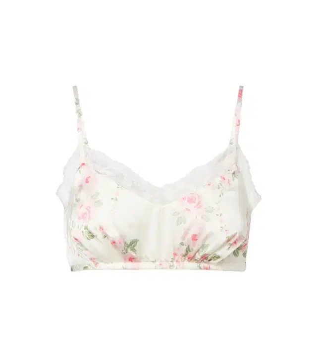 Simone Rocha Floral lace-trimmed satin bralette