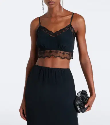 Simone Rocha Lace-trimmed satin bralette | Thumbnail 4 Simone Rocha Lace-trimmed satin bralette | Thumbnail 4
