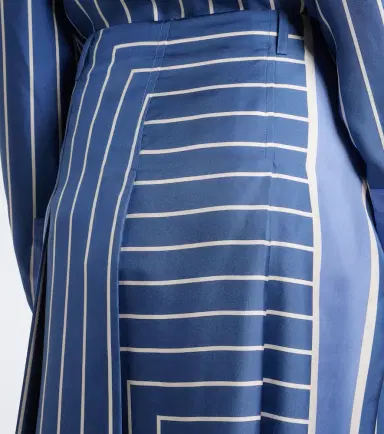 Tod's Striped silk midi skirt | Thumbnail 2 Tod's Striped silk midi skirt | Thumbnail 2
