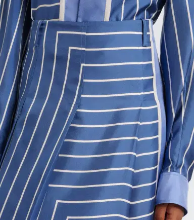 Tod's Striped silk midi skirt | Thumbnail 6 Tod's Striped silk midi skirt | Thumbnail 6