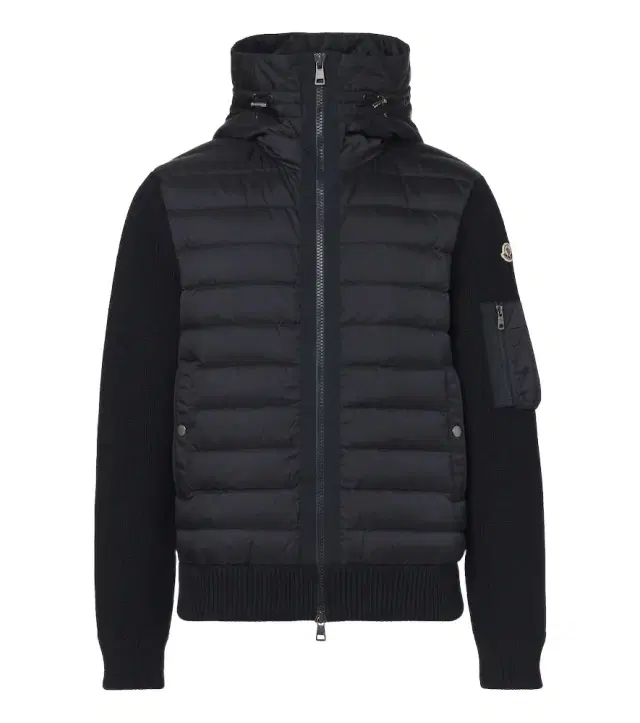 Moncler Permanent paneled wool-blend jacket