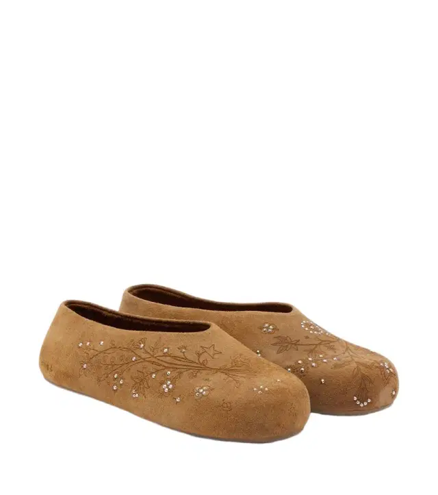 Golden Goose Tierra studded suede slip-on shoes