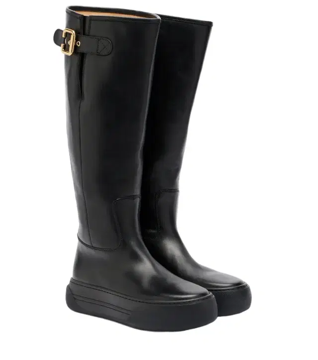 Chloe Chloé Delia leather knee-high boots