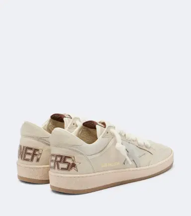 Golden Goose Ball Star suede-trimmed leather sneakers | Thumbnail 2 Golden Goose Ball Star suede-trimmed leather sneakers | Thumbnail 2
