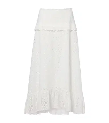 Ulla Johnson Violetta broderie anglaise midi skirt | Thumbnail 1