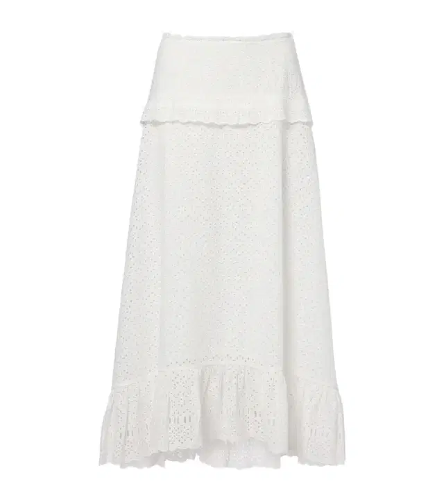 Ulla Johnson Violetta broderie anglaise midi skirt