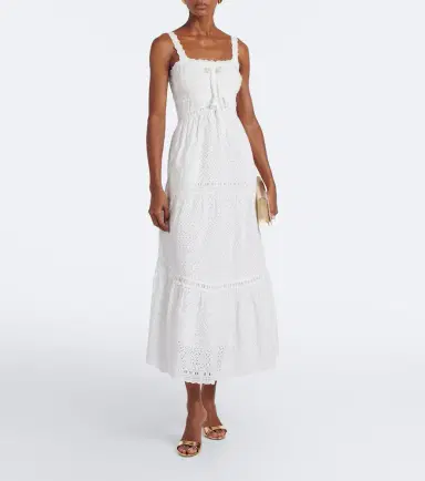 Ulla Johnson Constance broderie anglaise midi dress | Thumbnail 2 Ulla Johnson Constance broderie anglaise midi dress | Thumbnail 2